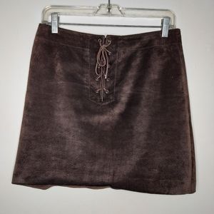 90s Ralph Lauren miniskirt genuine suede